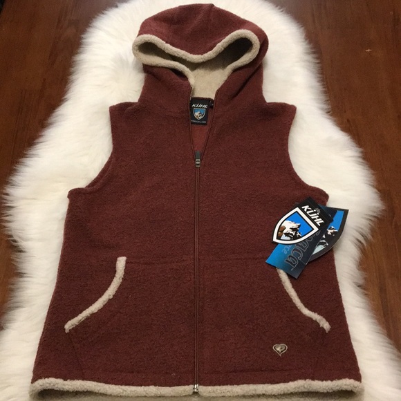 Kuhl Jackets & Blazers - NWT Kuhl Hooded Vest Sherpa Fleece “Alpaca”